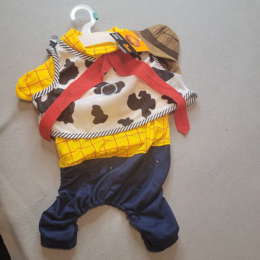 DISNEY PIXAR TOY STORY WOODY COWBOY HOODIE SWEATSHIRT PET DOG SIZE LARGE